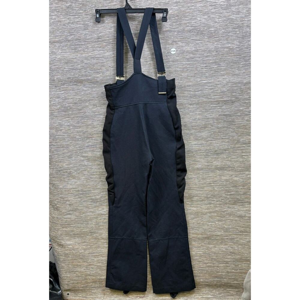 Edelweiss Snow Pants Womens 12 Black Softshell Ski High Waist Bib Stretch